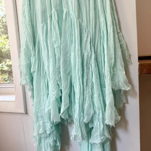 New Free People FP One Clover Skirt Maxi Mid Rise Pull On Lightweight Flowy XS - Picture 10 of 14